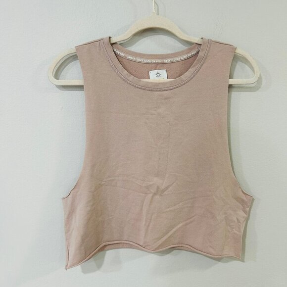 NWOT Offline By Aerie Seamless Cropped Cut Off Muscle Workout Tank Top Small - Picture 1 of 4